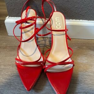 EGO Red Strappy Heels